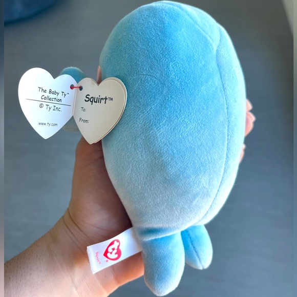 BEANIE BABIES “Squirt” the baby blue Manatee - Picture 3 of 3
